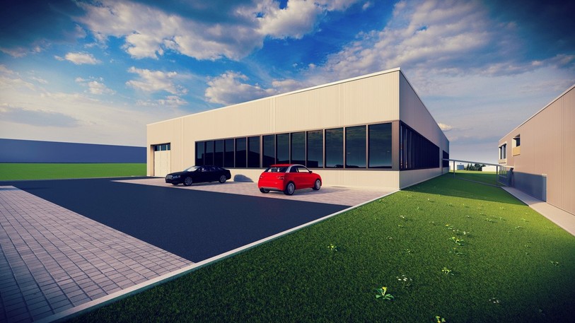 Acrotec développe ses activités et va construire en 2020 les locaux pour accueillir AFT Micromécanique Suisse. L'usine de décolletage se trouvera à Courgenay (vue 3D : Acrotec).