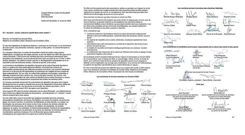 Des élus actuels et anciens se sont adressés au gouvernement en fonction.