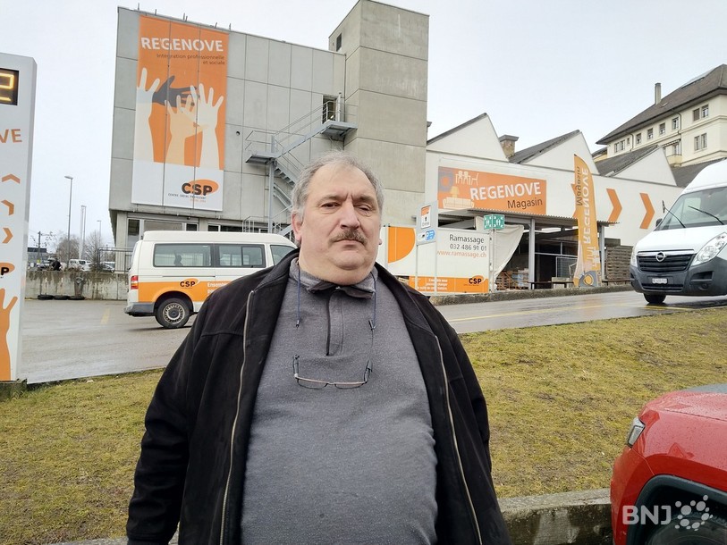 Jean-Maurice Libotte vit à St-Imier et travaille comme bénévole chez Regenove à Tramelan.