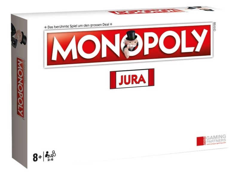 L'édition jurassienne du Monopoly sortira cet automne (illustration : Unique Gaming Partners).