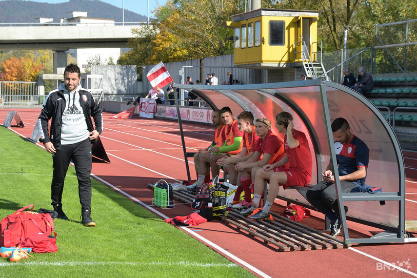 Anthony Sirufo et le FC Bienne veulent rester sur le chemin des finales d'ascension (photo : archives/Georges Henz).
