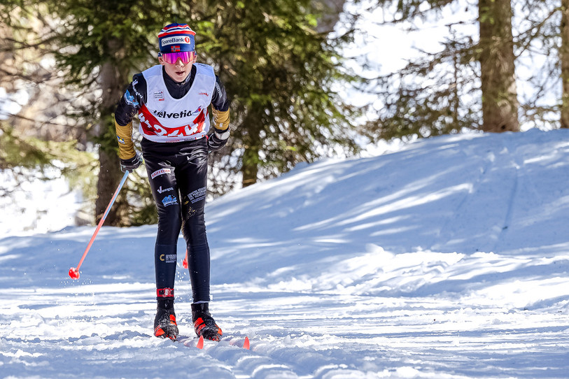 Thibaud Bregnard a remporté sa première victoire sur le Swiss Nordic Trophy. (Photo : Emilie Heger)