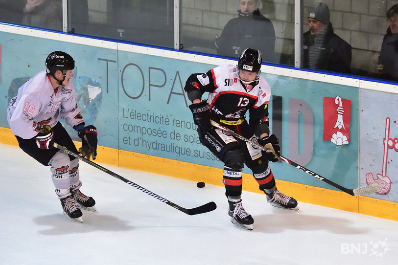 Arnaud Neukomm a inscrit le 4e but du HCDV lundi soir (photo : archives, Georges Henz).