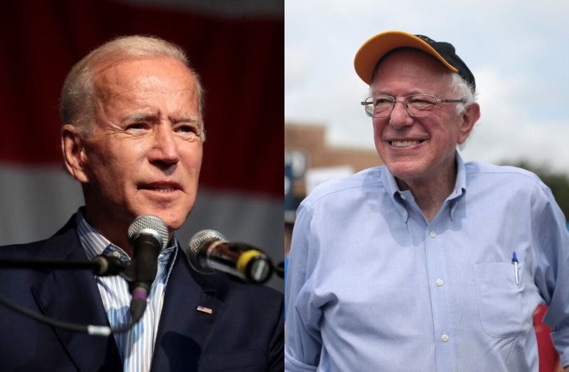 Joe Biden et Bernie Sanders font office de favoris (photos : Gage Skidmore/Flickr). 