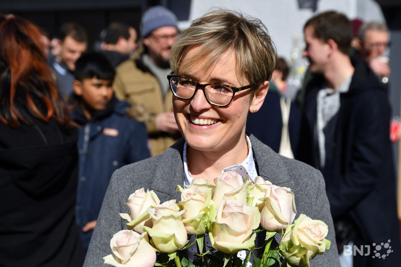 La socialiste Rosalie Beuret Siess a réalisé une campagne proche de la perfection. (Photo : Georges Henz).