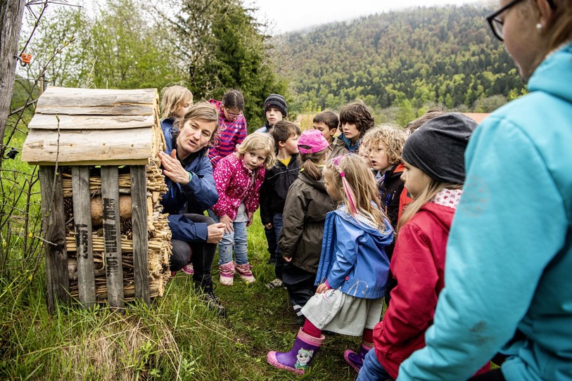 La photo choisie par Nicolas Sauthier. Le Parc régional Chasseral s'assure aussi que les générations futures soient conscientes des enjeux environnementaux. (Photo : #joyauxapartager)