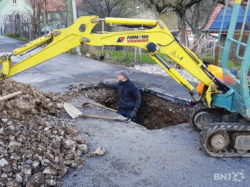 Les travaux étaient en cours mardi matin pour remédier à la situation à Bressaucourt.