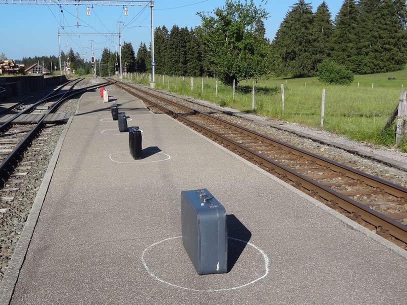 Les mini-tableaux mis bout-à-bout raconteront l'histoire d'un voyageur. (Photo : Cours des Miracles)