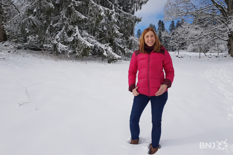 Floriane Iseli nous a emmené en balade dans la neige. 