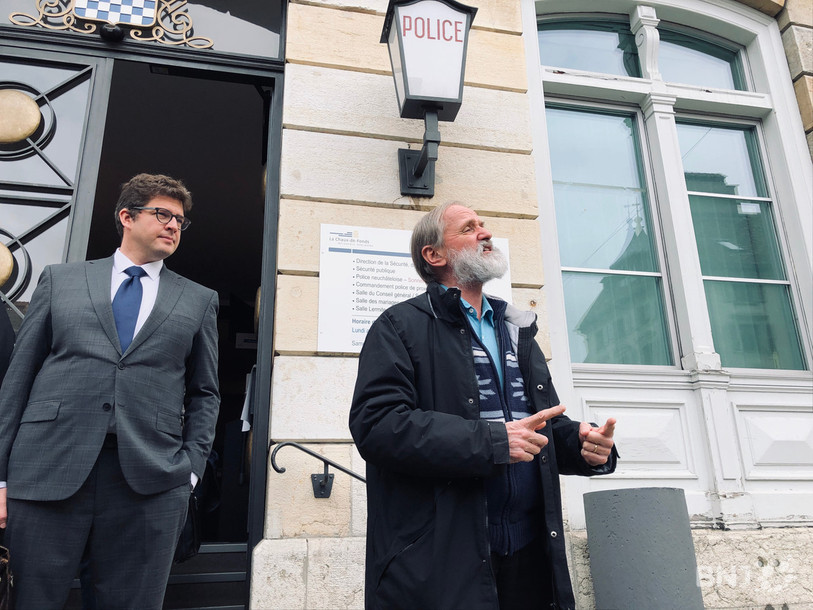 Norbert Valley et son avocat Olivier Bigler (à gauche) ont su faire pencher la cour en leur faveur.
