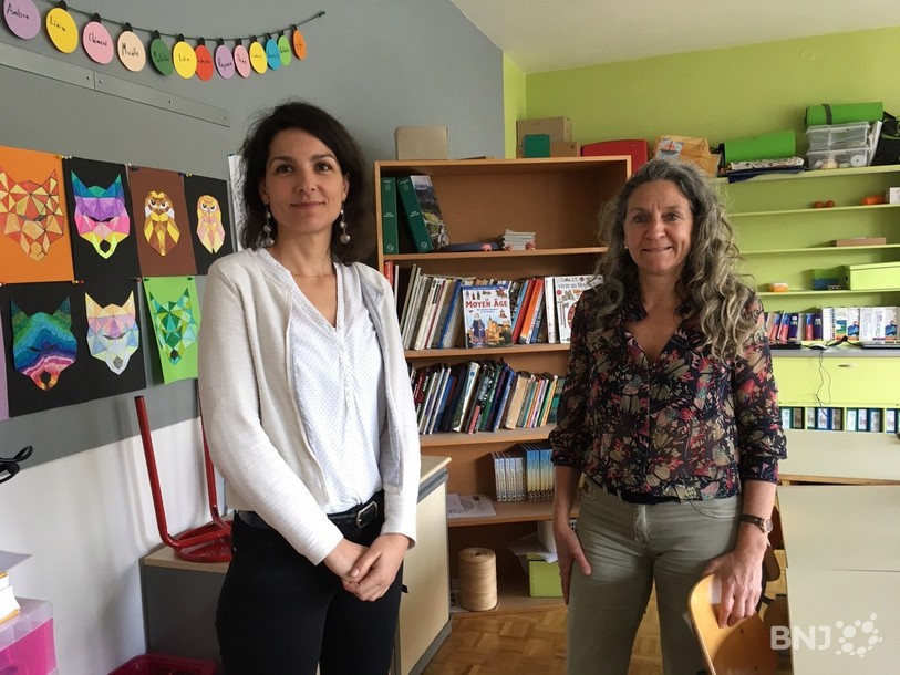 Le projet sur les questions de genre est proposé par Eglantine Jamet (à gauche) de l’association neuchâteloise SEM et par Véronique Allegro (à droite) de l’association interjurassienne grève des femmes.