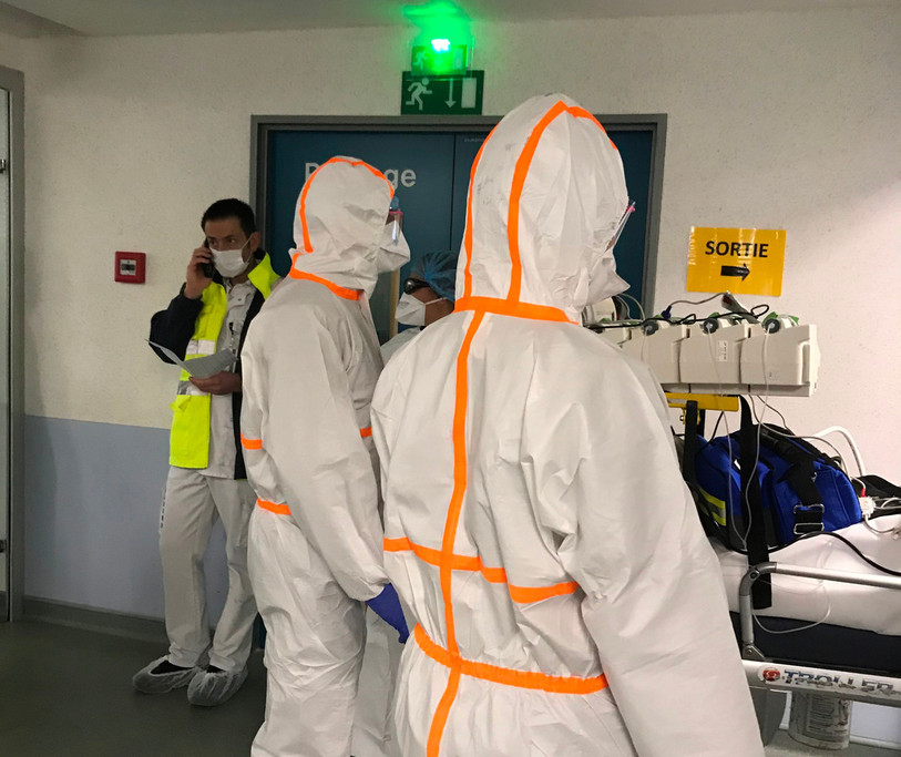 Le personnel soignant à Mulhouse est sur le front d'une lutte acharnée face au Covid-19. (Photo : LD)