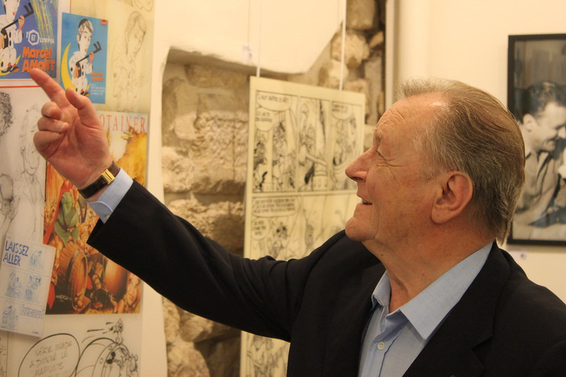 Albert Uderzo en 2012. (Photo : Manuel F. Picaud / Auracan.com / Blog BD7501).