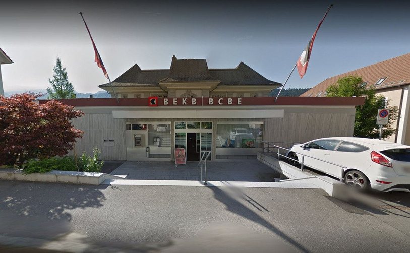 Les locaux de la BCBE sont actuellement installés à la Rue Basse 2 à St-Imier. (Photo: Google Maps)