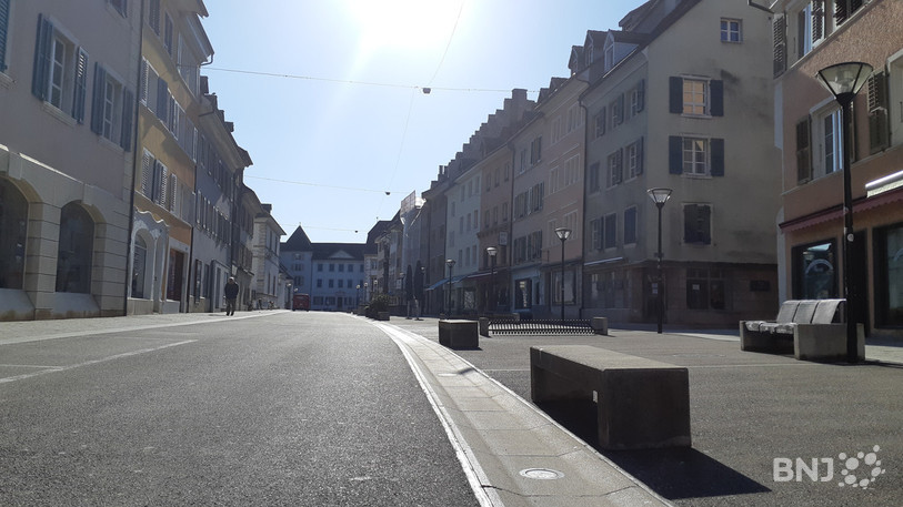 La vieille ville de Delémont a eu chaud ce mercredi. (photo : archives)