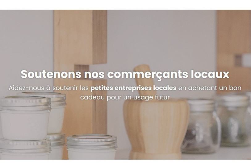 Les Jeunes Chambres Internationales de Delémont et Porrentruy ont lancé une plateforme en ligne pour soutenir les commerçants de la région (photo : www.soutien-aux-commercants-jurassiens.ch).