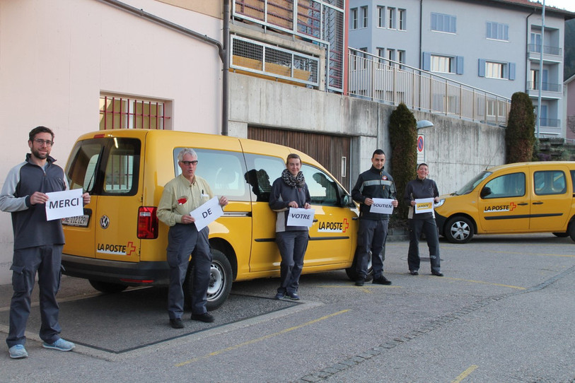 Les postiers tenaient à dire merci à leurs clients