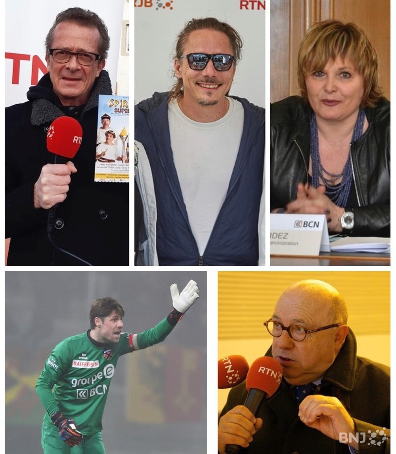 Vincent Kohler, Junior Tshaka, Manuela Surdez, Laurent Walthert et Claude Frey.