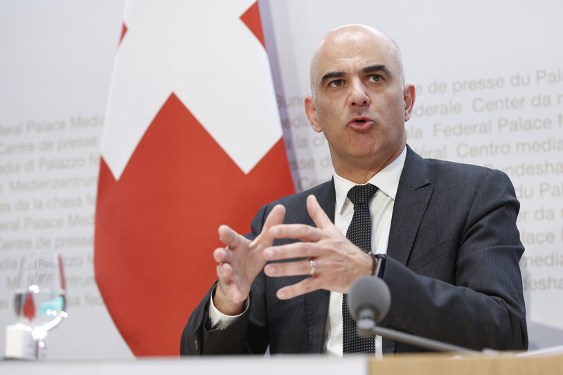 Le conseiller fédéral Alain Berset répondait en exclusivité à notre correspondant à Berne. (Photo d'archive : KEYSTONE/Peter Klaunzer).