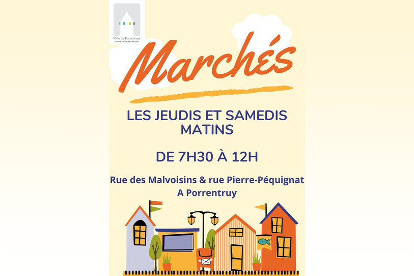 Le marché de Porrentruy sera de retour ce jeudi.