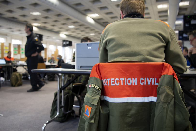 Les astreints à la protection civile jurassienne seront mobilisés jusqu'à quarante ans au lieu de trente-six. (Photo : © KEYSTONE/Martial Trezzini)