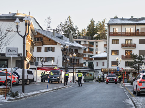 Plusieurs morts dans un incendie mercredi soir à Crans-Montana. (Photo: KEYSTONE/ALESSANDRO DELLA VALLE)