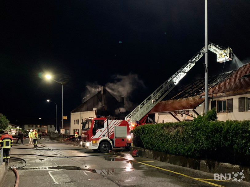 Quinze camions de pompiers ont été mobilisés, mais une partie des forces a pu repartir en fin de soirée.