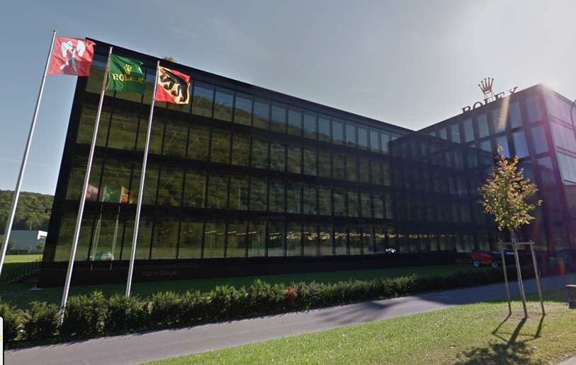 Un des bâtiments de Rolex dans le quartier de Boujean à Bienne. (Photo: Goggle Maps)