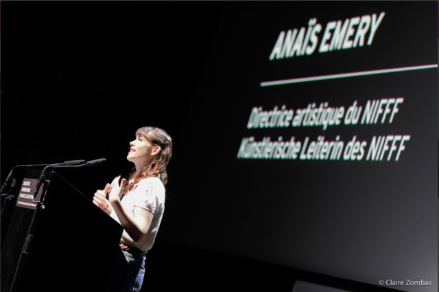 Anaïs Emery quitte le NIFFF pour le GIFF (photo : Claire Zombas pour le NIFFF).