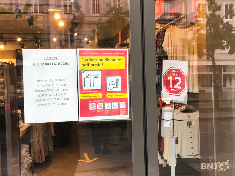 Pour pouvoir rouvrir les boutiques ont dû s'adapter aux restrictions en vigueur pour lutter contre la pandémie de Covid-19.