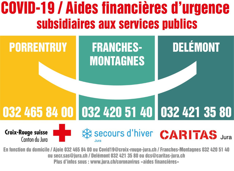 Des aides financières peuvent être apportées aux plus démunis.