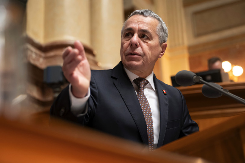 Le conseiller fédéral Ignazio Cassis, en charge du Département fédéral des affaires étrangères. (Photo : Keystone / Anthony Anex)