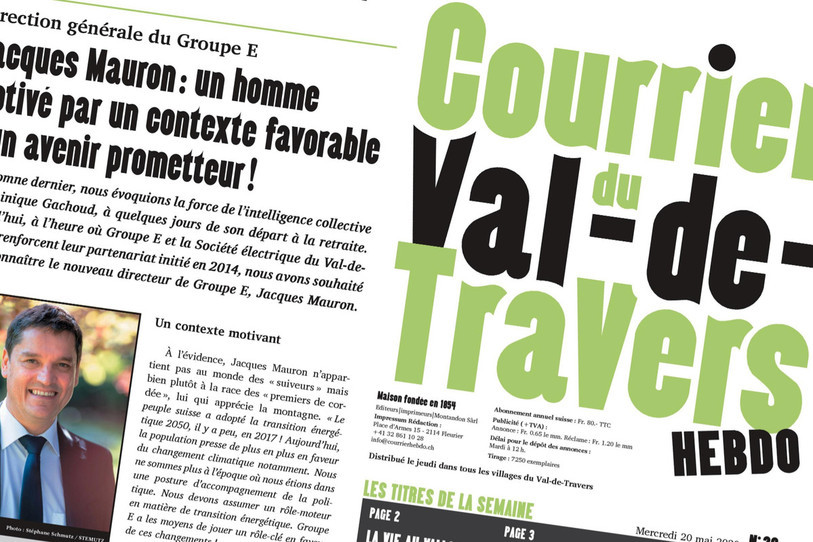 Un soutien pour le Courrier.