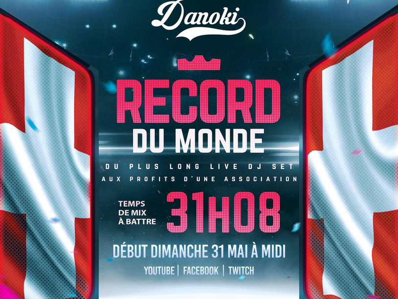DJ Danoki va tenter de battre le record du monde du plus long live set DJ à fin caritative.