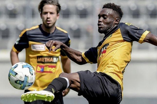A 26 ans, Elie Dindamba a notamment évolué sous les couleurs de Schaffhouse, en Challenge League. (Photo : page Facebook du FC Bienne)