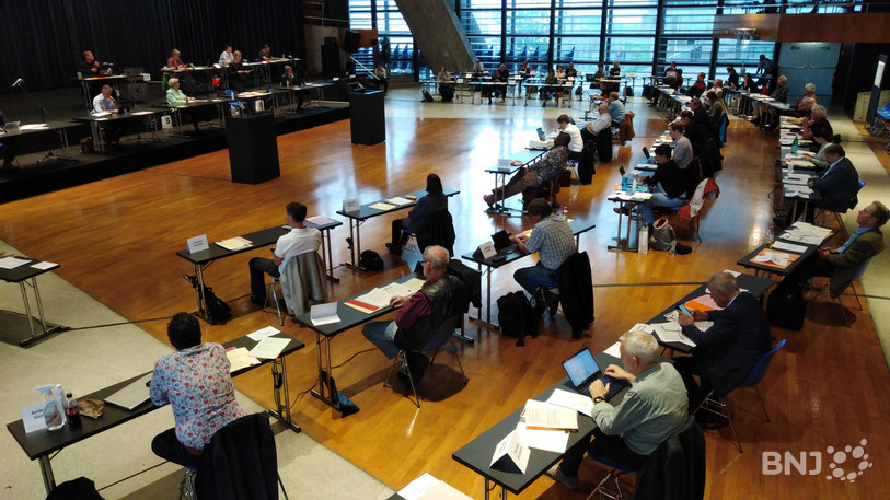 Le Conseil de ville siège toujours au Palais des Congrès, en raison de la pandémie. (Photo : archives)