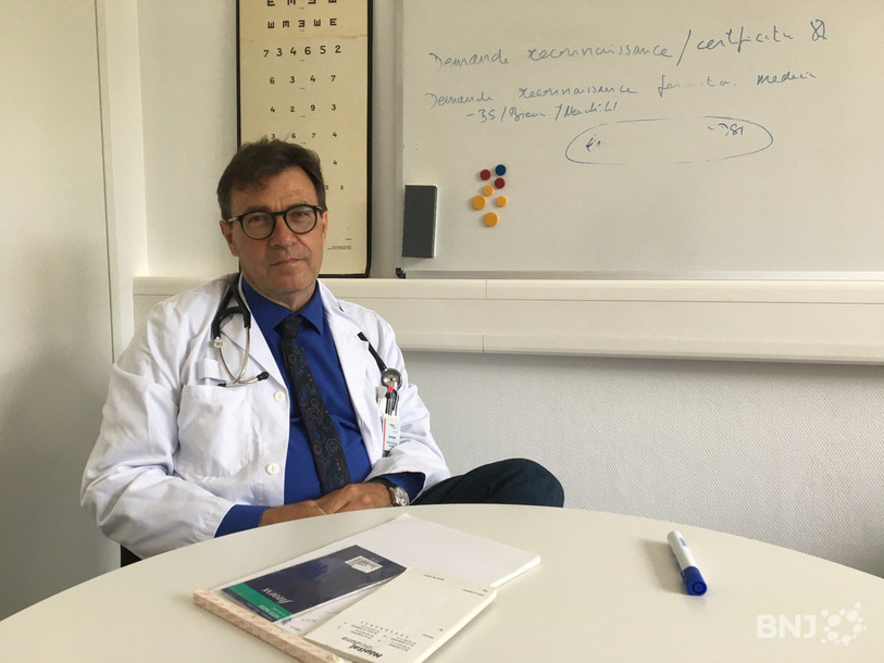 Alain Kocher se dit rassuré alors que son service ne compte plus aucun patient atteint par le Covid-19.