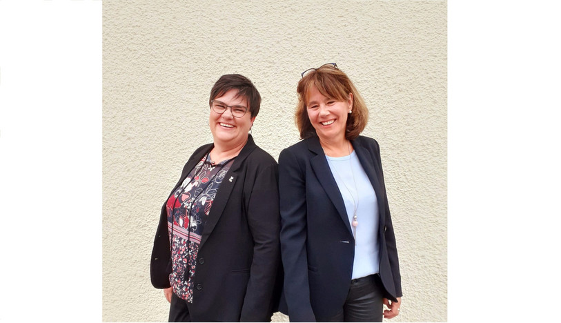 Mélina Brülhart (à gauche) et Françoise Werth sont les nouvelles co-présidentes du Zonta Club Delémont (photo : Zonta Club Delémont).