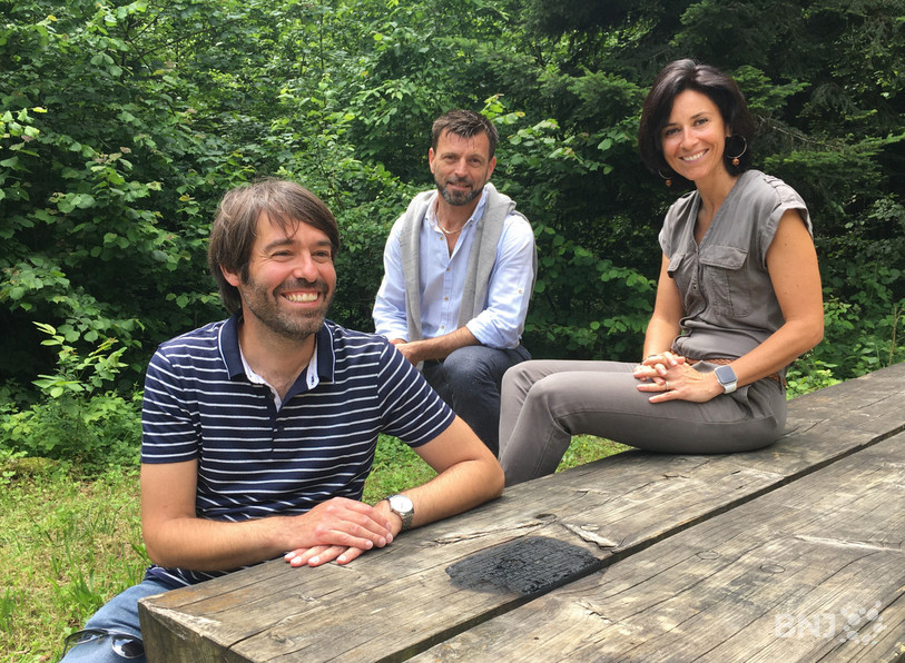 Alain Beuret et Emilie Moreau porteront,  lors des élections gouvernementales, les couleurs du nouveau Parti vert'libéral Jura, dont Didier Receveur (au centre) est le coordinateur.