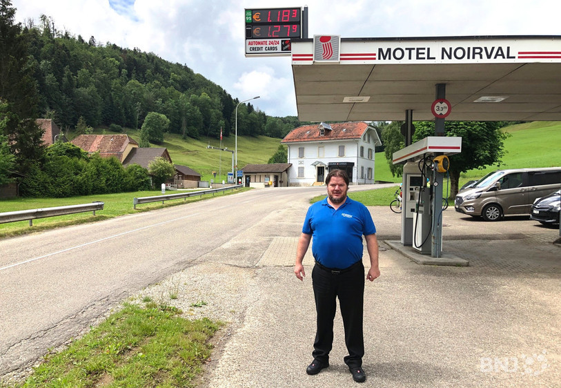Pour le patron du motel Noirval de Lucelle, Lucien Fankhauser, la réouverture des frontières est un soulagement.