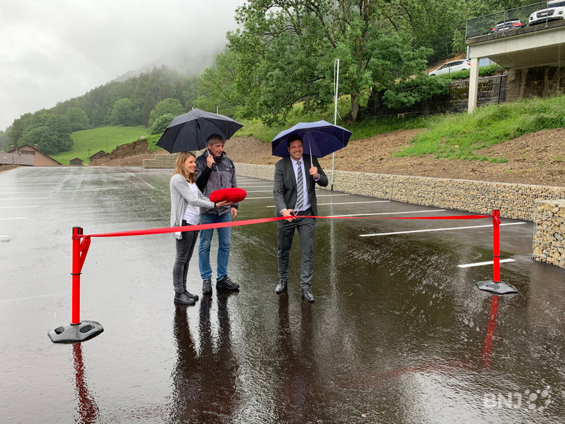 Le nouveau parking, dont le coupé du ruban a eu lieu mercredi matin, pourra accueillir 46 véhicules simultanément.