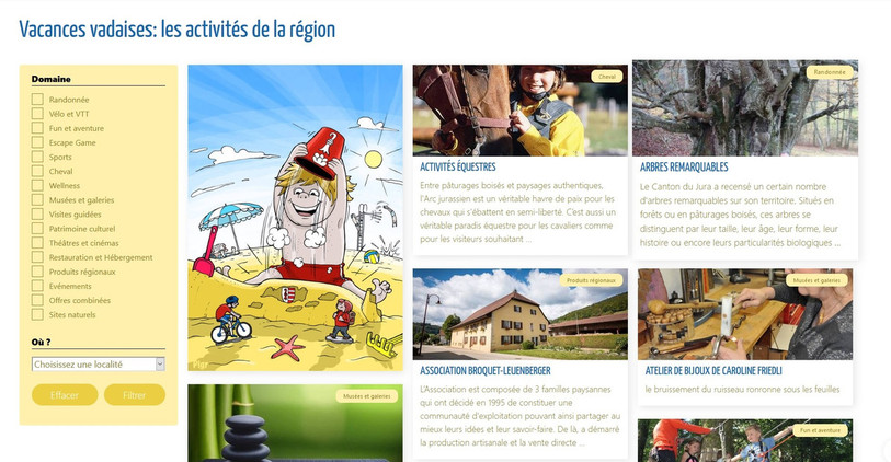 Le site « vacvadaises.ch » recense déjà plus d’une centaine d’activités dans la Vallée.