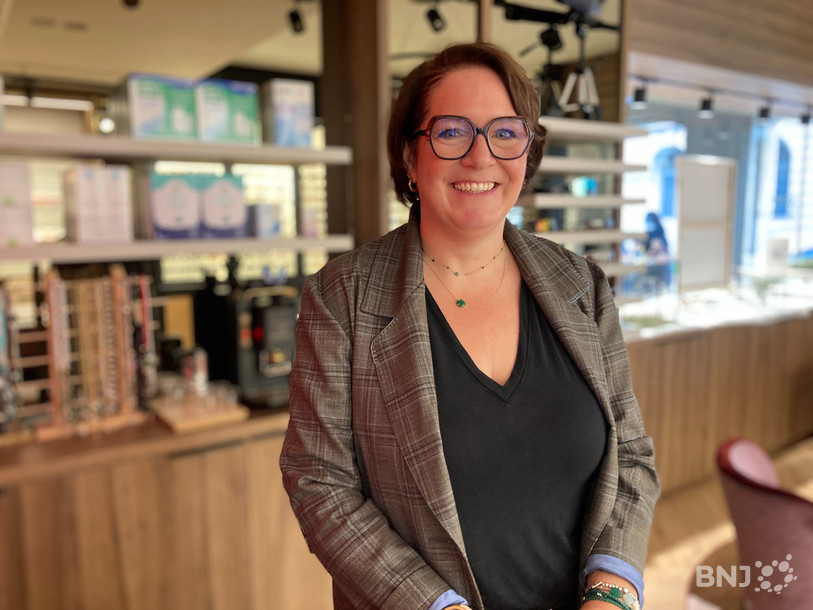 Virginie Sutter, co-gérante de l'Optique des Arcades Lamboley.