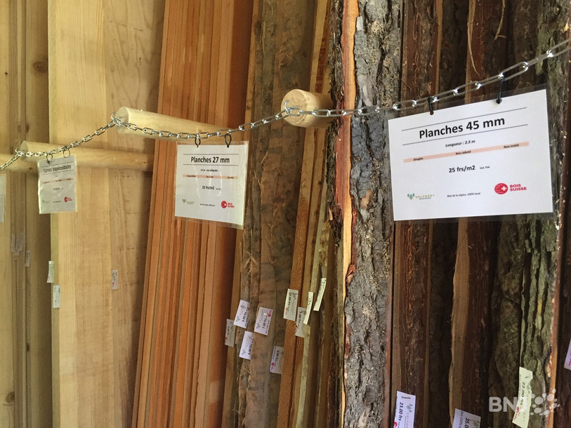 Aperçu des articles vendus au « Valforêt shop »