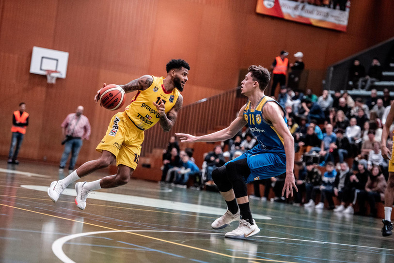 Le basketteur de 28 ans, Bryan Colon, poursuit sa carrière au sein du club neuchâtelois. (Photo : Lucie Gertsch)