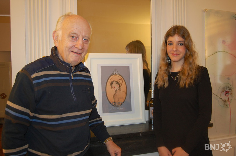 Jacques Béguin, en 2016, lorsqu'il avait reçu le Prix citoyen, aux côtés de l'artiste Jeanne-Marie Bortolini. (Photo d'archives)