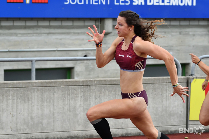 Fanette Humair a chaussé les pointes pour la dernière fois de sa carrière samedi à Alle (photo : archives/Georges Henz).