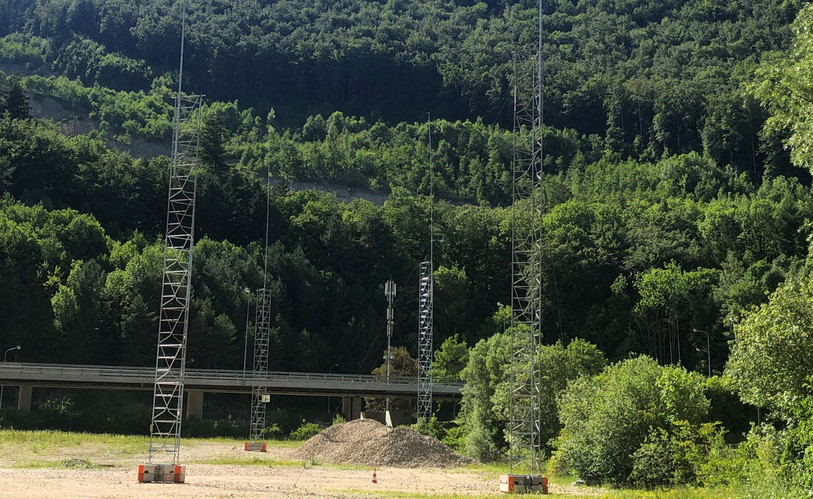 La nouvelle usine de Vigier, à la zone industrielle de Ronchâtel, fera 30 mètres de haut pour 15 mètres de long. (Photo: Olivier Barbery, directeur Vigier SA)