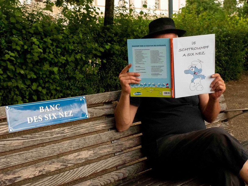 « Le but SED en rire » propose des balades, en passant par les bancs publics pour découvrir la ville de Delémont. (Photo : SED).