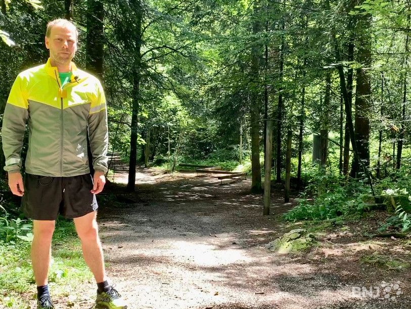 Fabien Fivaz sur la piste Vita le long du Bois du Couvent. (Photo: archives)